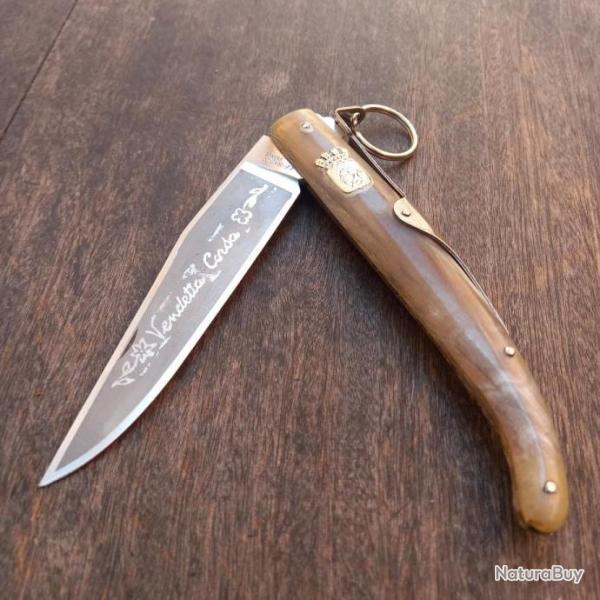Grand Couteau CORSE VENDETTA � palme  Manche en corne