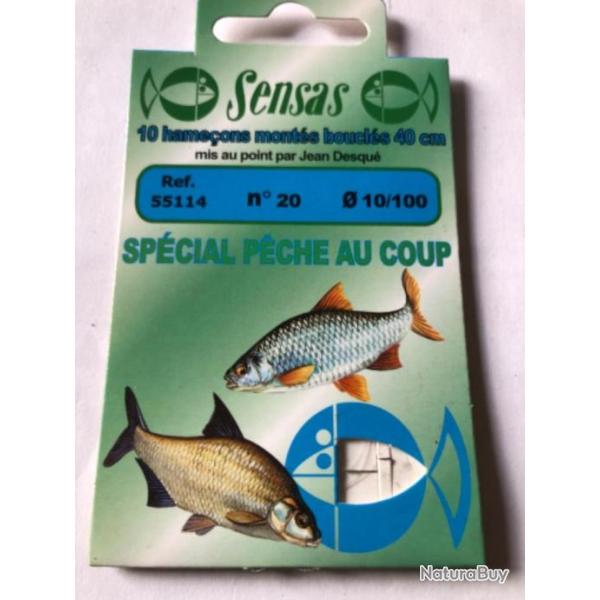 10 hame�on mont� p�che au coup  20 / 10.   40 cm peche coup Sensas