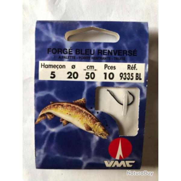 10 hameon mont forg bleu renvers truite  04/20 .   50 cm 9335 bl vmc peche truite water queen