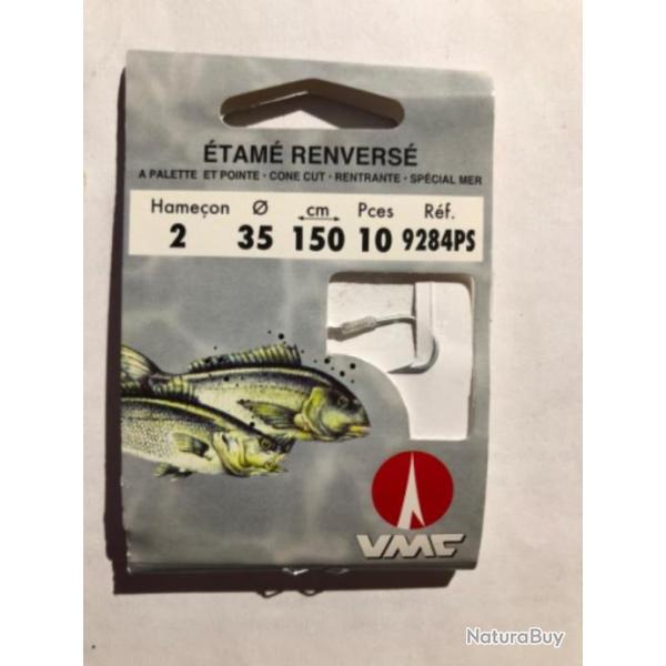 10 hame�on mont� �tam� renvers� 02/35 . 150 cm 9284 ps vmc peche mer water queen