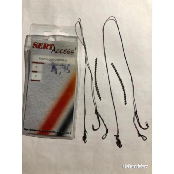 2 hame�on mont� ham 06 . 30 cm peche carpe sert