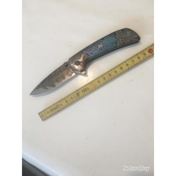 Couteau third mod�le gris/bleu