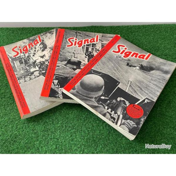 3 LIVRES ALBUM DE LA REVUE ALLEMANDE SIGNAL DU TOME 1 AU TOME 3 S�LECTION TIR�E DES ANN�ES 40/45