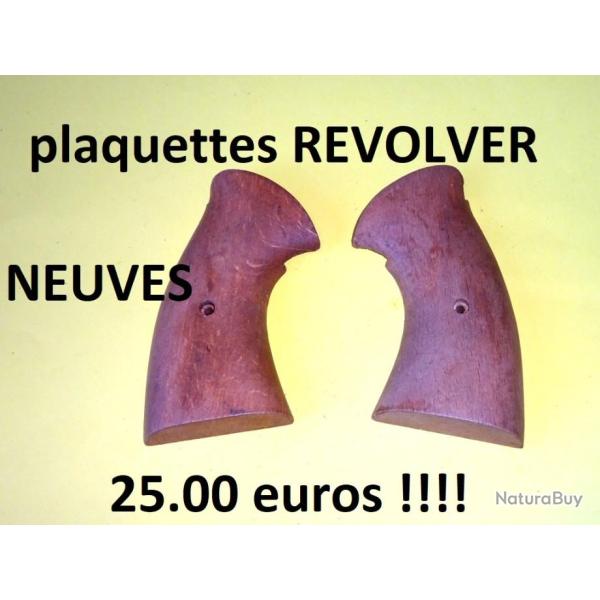 plaquettes bois revolver NEUVES - VENDU PAR JEPERCUTE (D23G5)
