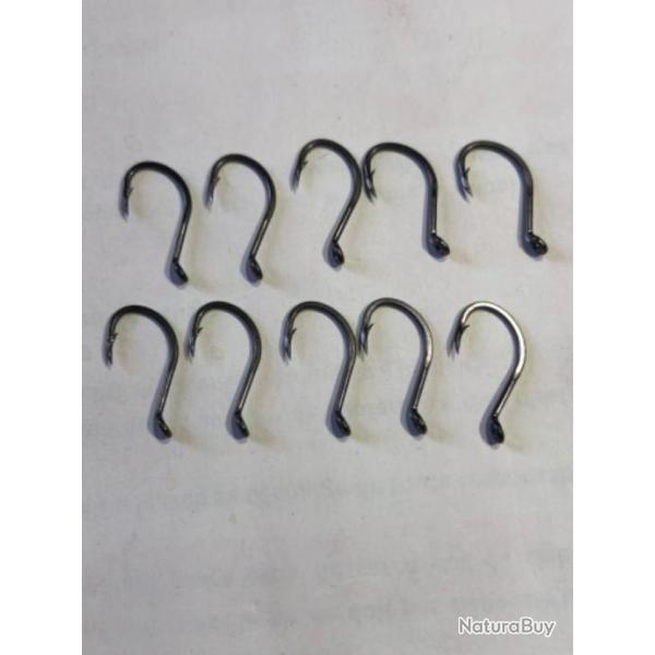 10 hame�on carpe 7112 bn 6 forg�  oeillet vmc p�che carpe