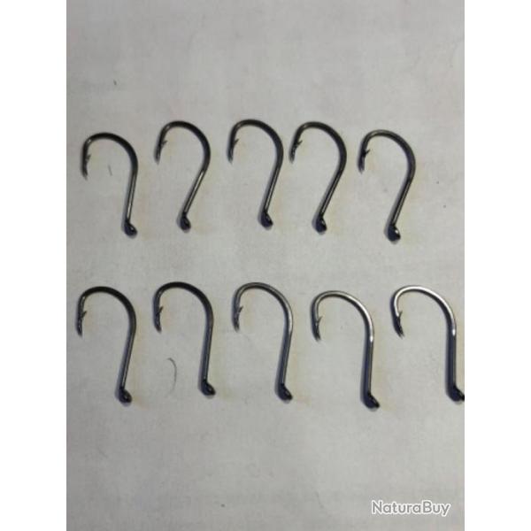 10 hame�on carpe 7112 bn 2  forg�  oeillet vmc p�che carpe