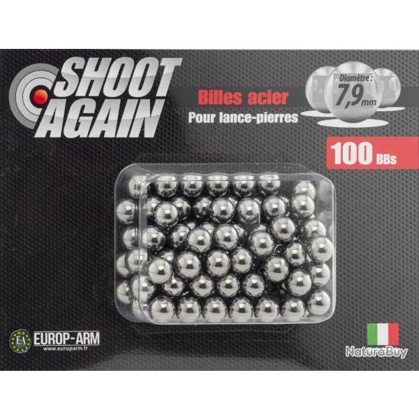 Billes d'acier pour lance-pierres (Lot de 100)