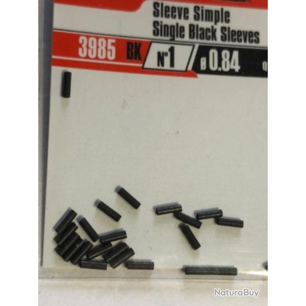 25 sleeve simple 0.84 mm 3985 bk n 1. Peche carnassier  vmc