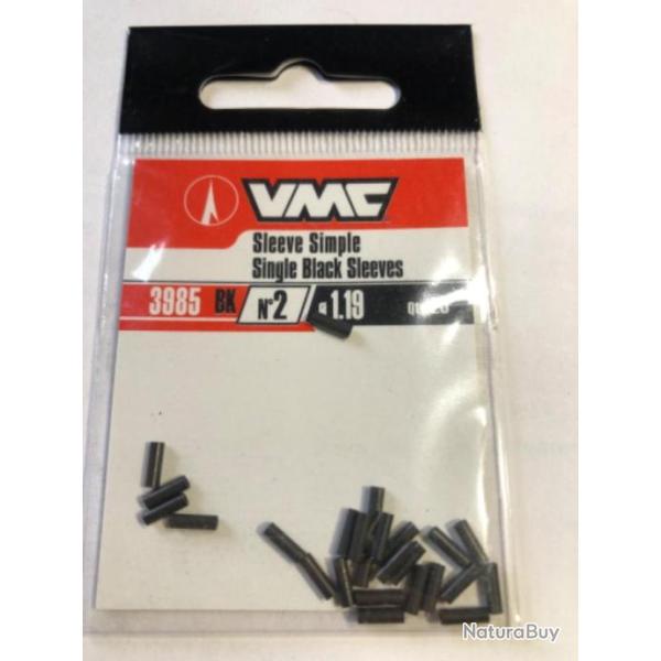 100 sleeve simple 1.19 mm 3985 bk n 2 . Peche carnassier vmc