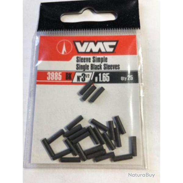 25 sleeve simple 1.65 mm 3985 bk n 3 1/2 . Peche carnassier vmc