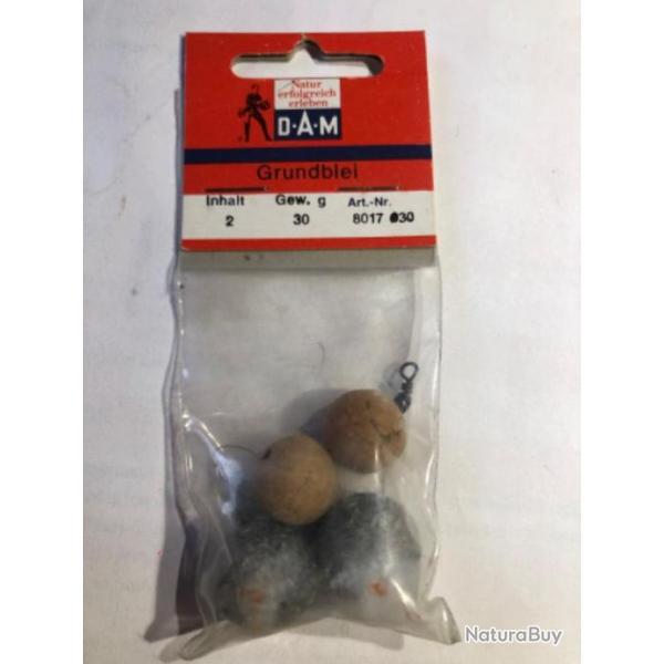 1 Sachet plomb et li�ge 2 x 30 gr dam Peche carnassier ancien collection occasion