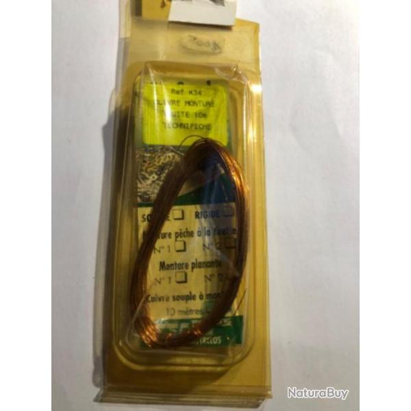 10 m de fil de cuivre  k34 . Technipech p�che truite