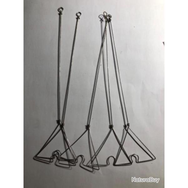 5 clipot 20 cm Triangulaire inox p�che mer surfcasting