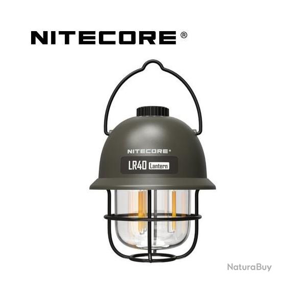 Lanterne r�tro multifonction Nitecore LR40 Kaki - 100 Lumens - Rechargeable USB-C