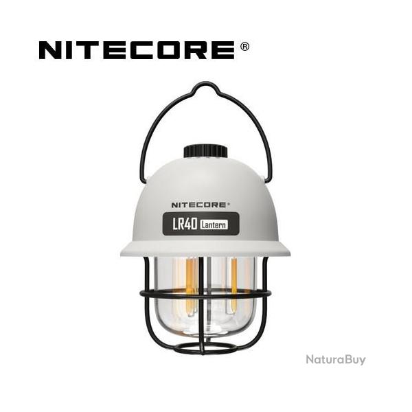 Lanterne r�tro multifonction Nitecore LR40 Blanche - 100 Lumens - Rechargeable USB-C