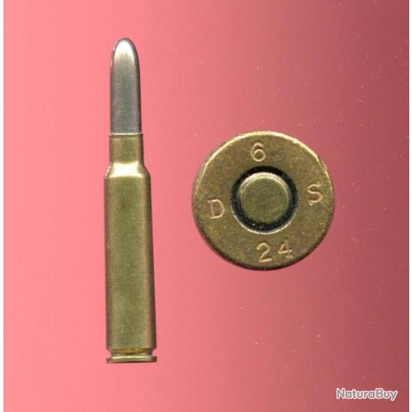 7.5 x 54 mm Suisse fusil de cadet - balle nickel arrondie - �tui laiton