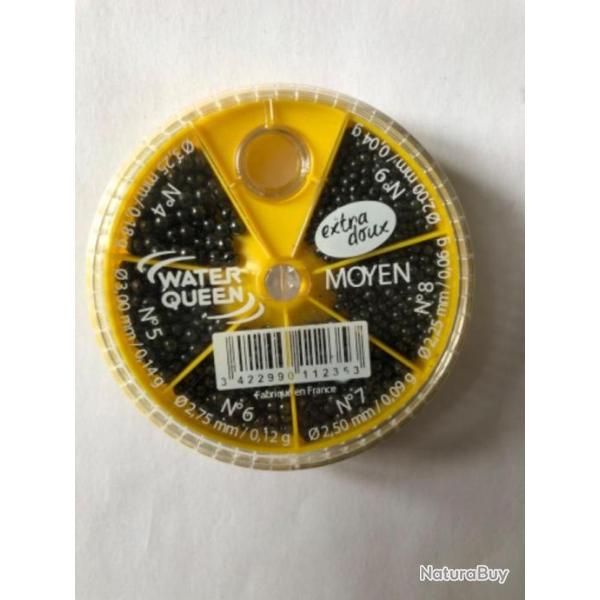 1 bo�te plomb 6 cases moyen n4 � n9 peche coup water queen
