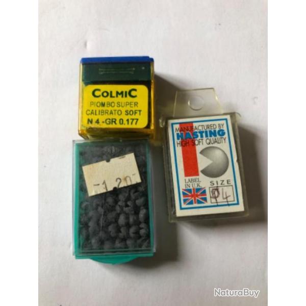 3 bo�te plomb rond peche coup occasion