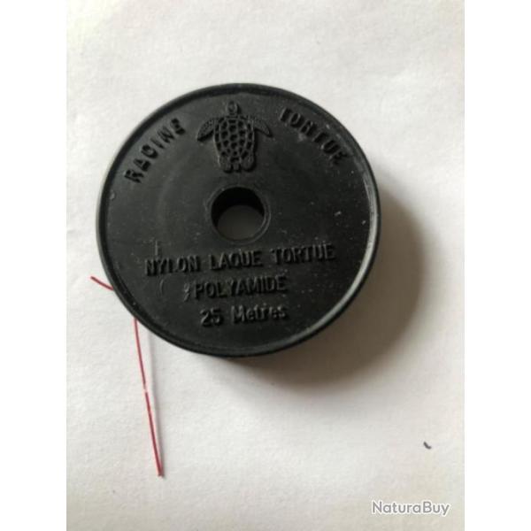 1 Rouleau Ligature rouge tortue p�che ancien collection occasion