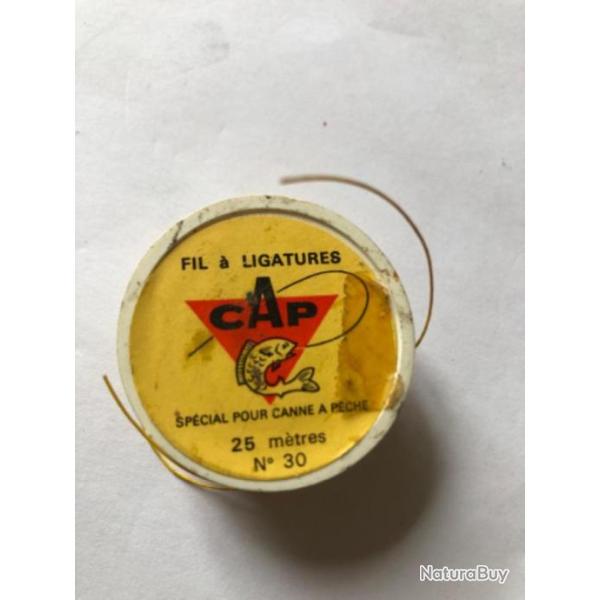 1 Rouleau Ligature jaune  cap p�che ancien collection occasion