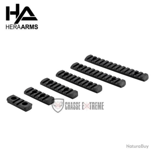 Set de 6 Rails Picatinny en Polym�re Compatible M-Lok HERA ARMS Noir