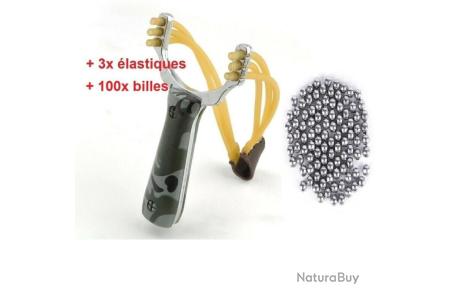 Lance Pierre WOLF- 3 élastiques + 200 billes + Etui ceinture - Lance