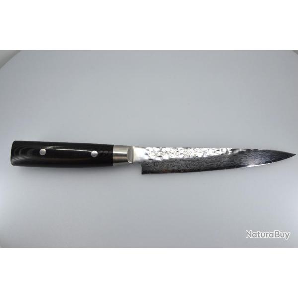 Couteau � d�couper YAXELL - ZEN - Damas - Lame 180mm