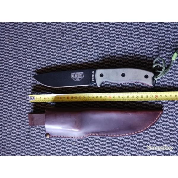 Couteau Bushcraft ESEE 6