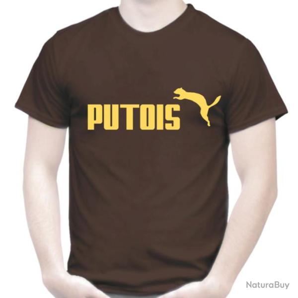 TEE SHIRT Humour PUTOIS - Parodie humoristique furet Dr�le  Id�e cadeau pote f�te No�l Anniversaire