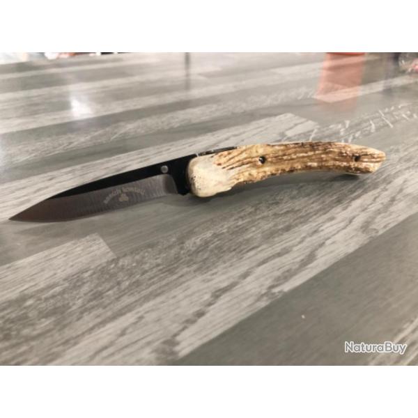 Couteau de poche manche bois de chevreuil