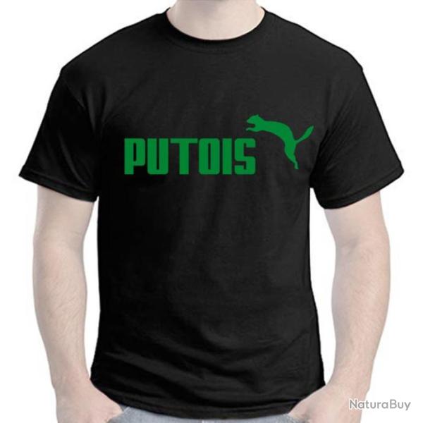 TEE SHIRT Humour PUTOIS - Parodie humoristique furet  Id�e cadeau f�te pote No�l Anniversaire Dr�le