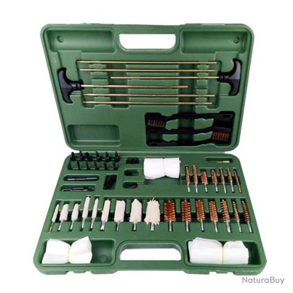 Kit de Nettoyage 58 Pi�ces Professionnel Universel Complet Fusil Pistolet Fusil Carabine Chasse