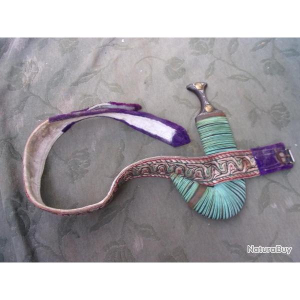 couteau Ymen avec ceinture