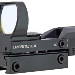 Vis&eacute;e point rouge Reflex Sight 4 r&eacute;ticules Noir Lancer Tactical
