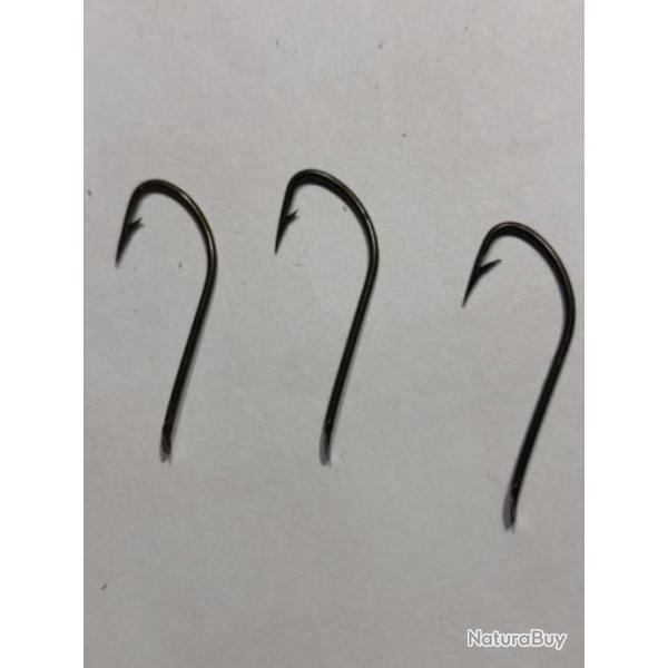 100 hame�on palette n 4 r�f 9016  bronz� droit longue tige  . peche truite vmc