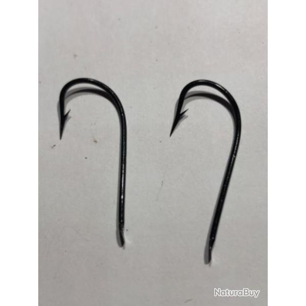 54 hame�on palette n 3/0 r�f 9774  noir droit longue tige  . peche mer  mustad