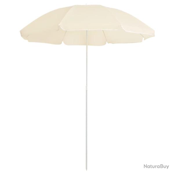 Parasol d'extrieur avec mt en acier 180 cm sable 02_0008208