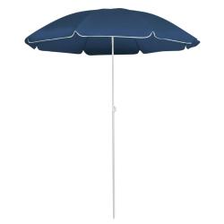 Parasol d'ext&eacute;rieur avec m&acirc;t en acier 180 cm bleu 02_0008200