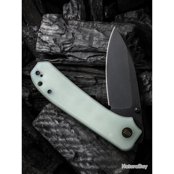 Couteau We Knife Co Big Banter Jade Lame Acier CPM-20CV Blackwash Manche G10 IKBS Clip WE210453