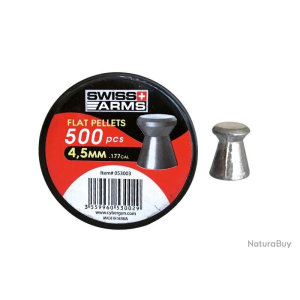 PLOMBS PLATS SWISS ARMS CAL. 4,5 MM