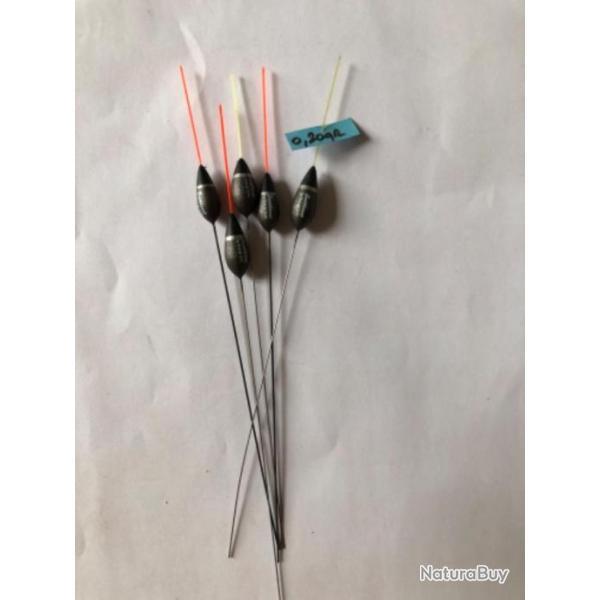 5 flotteur rive scotthorne  0,20 gr peche coup