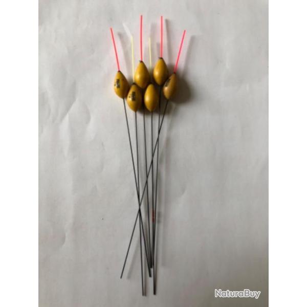 6 flotteur rive 16.  1 gr peche coup