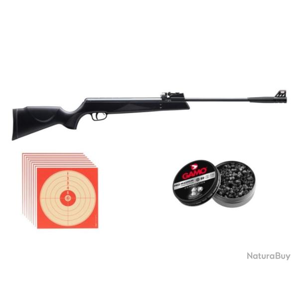 Carabine SR1000X Cal.4.5 - 19.9J + 250 Plombs Gamo + Cibles