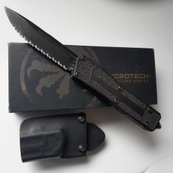 Microtech Scarab II shadow full serrated