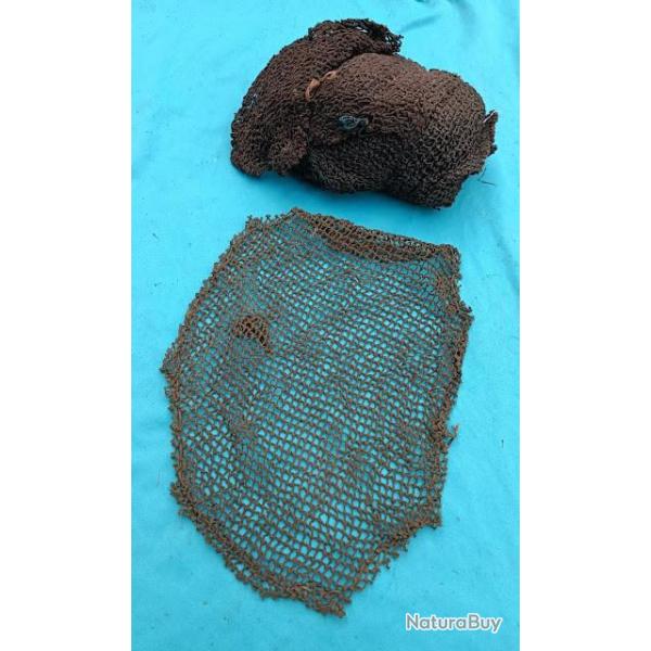 Filets de casque US / GB originaux WW2 impr�gn�s