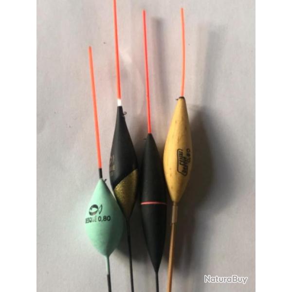 4 flotteur Sensas  0.80 gr desqu peche coup