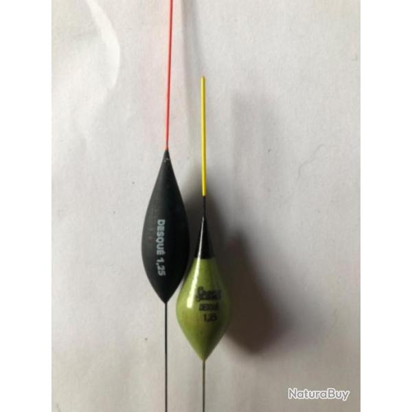 2 flotteur Sensas  1,25 gr desqu� peche coup