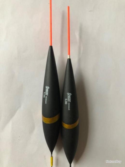 LOT DE 2 FLOTTEURS DE 2g POUR LA PECHE AU COUP EN RIVIERE PF-F500 R1 CAPERLAN