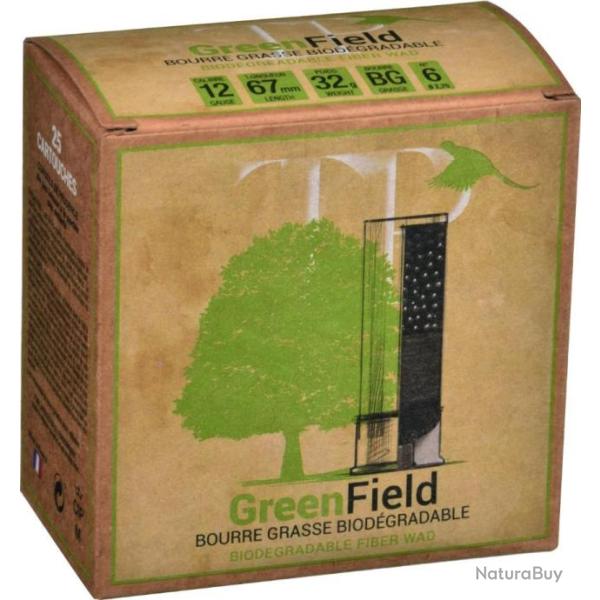 Cartouches Tunet TP Green Field 32g BG plomb n�6 - Cal.12 x5 boites