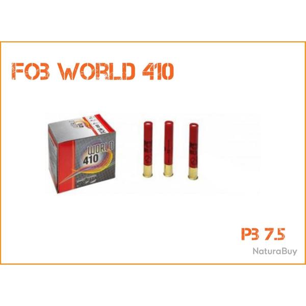 25 cartouches TRAP FOB MOD WORLD 410 17g 7,5